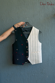 Noir Blanc Vest